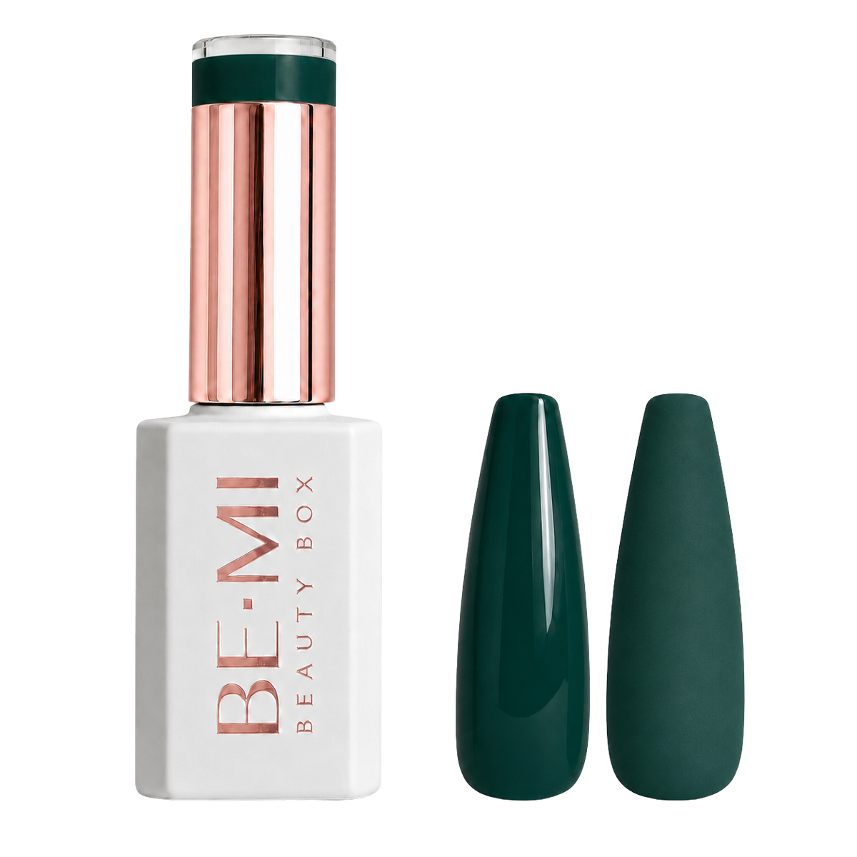 BEMI Creami F11 Gel Polish bottle and color swatch demonstrating full-coverage, self-leveling viscosity designed for professional, streak-free application.