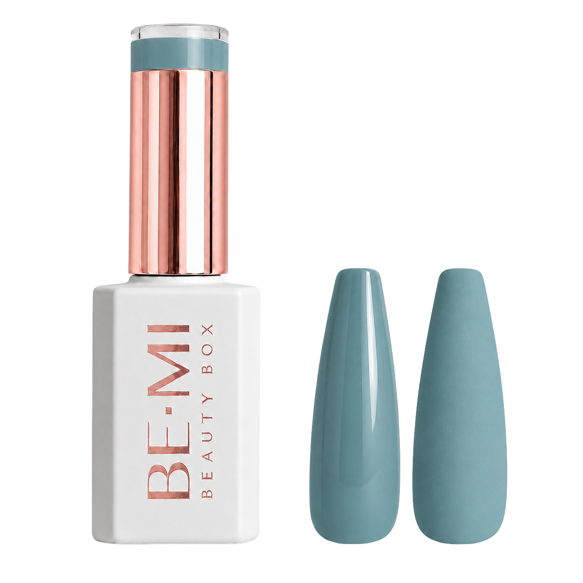 BEMI Creami P04 Gel Polish bottle and color swatch demonstrating full-coverage, self-leveling viscosity designed for professional, streak-free application.