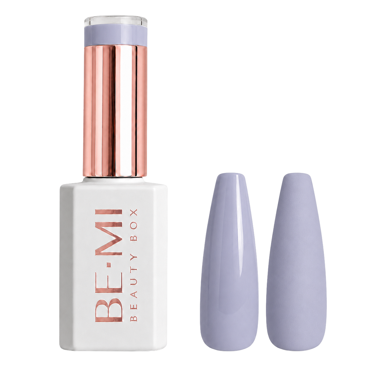 BEMI Creami P06 Gel Polish bottle and color swatch demonstrating full-coverage, self-leveling viscosity designed for professional, streak-free application.