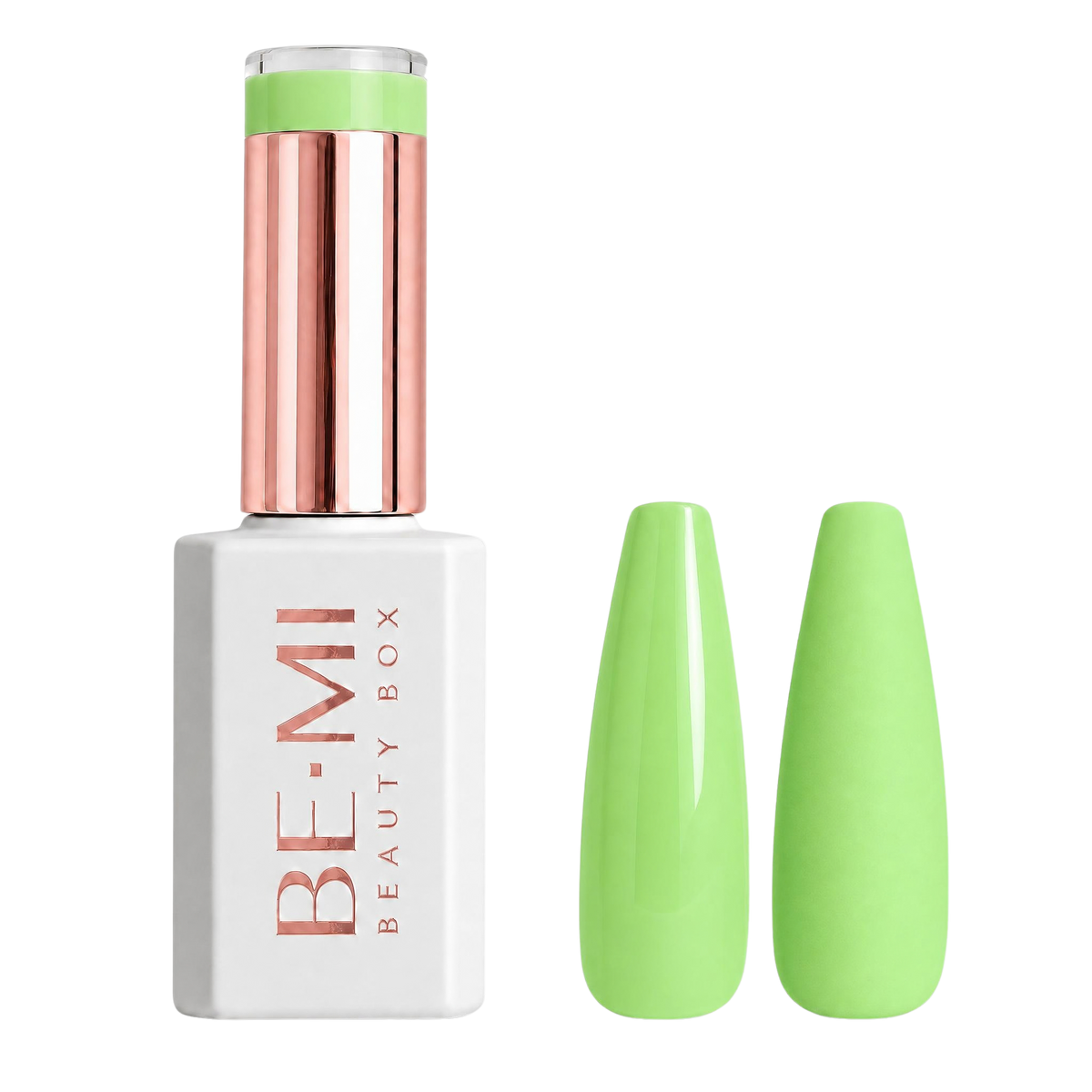 BEMI Creami SS06 - I'm A Bad Batch Gel Polish bottle and color swatch demonstrating full-coverage, self-leveling viscosity designed for professional, streak-free application.
