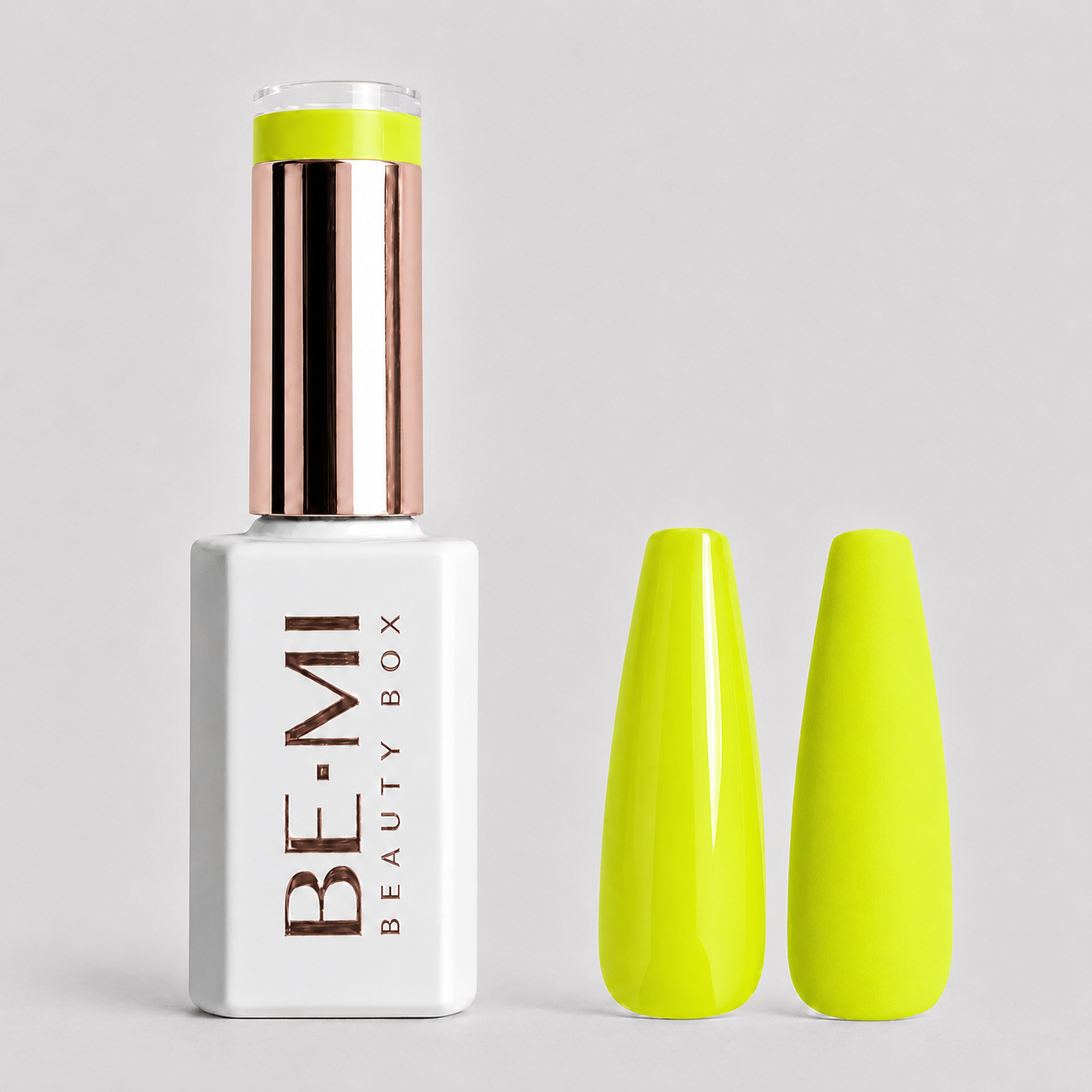 BEMI Creami O07 Gel Polish bottle and color swatch demonstrating full-coverage, self-leveling viscosity designed for professional, streak-free application.