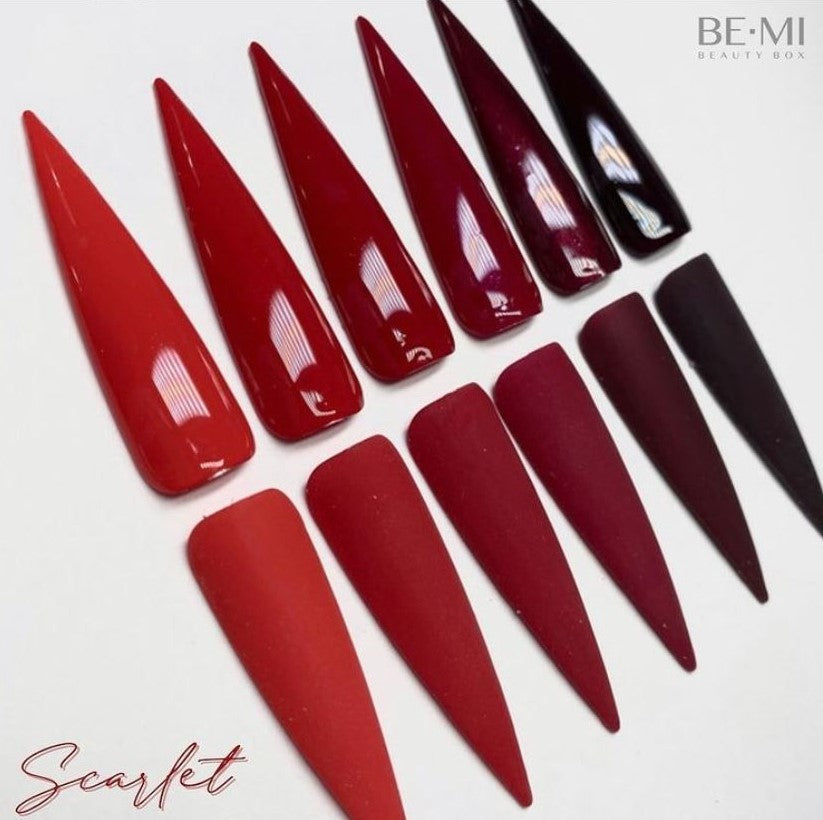 BEMI Creami R06 Gel Polish bottle and color swatch demonstrating full-coverage, self-leveling viscosity designed for professional, streak-free application.