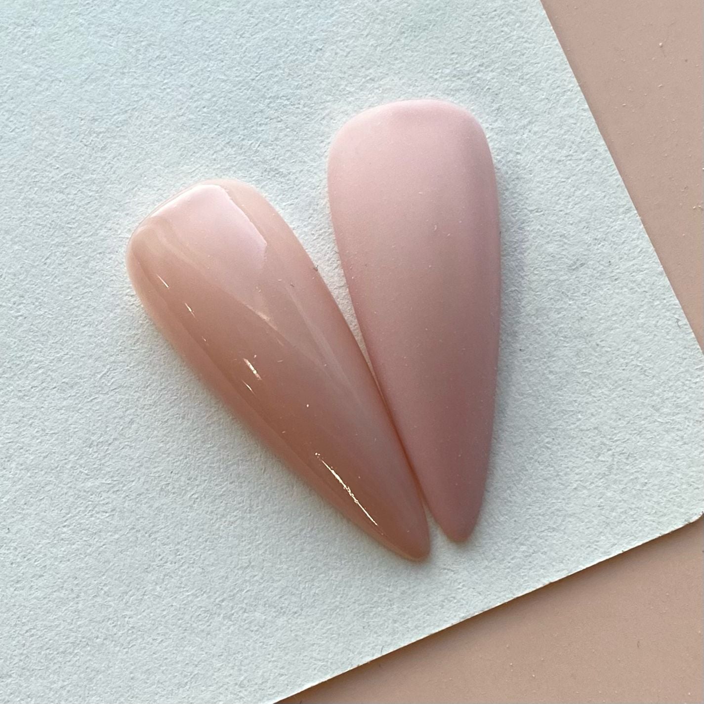 BEMI Creami SN02 Gel Polish bottle and color swatch demonstrating full-coverage, self-leveling viscosity designed for professional, streak-free application.