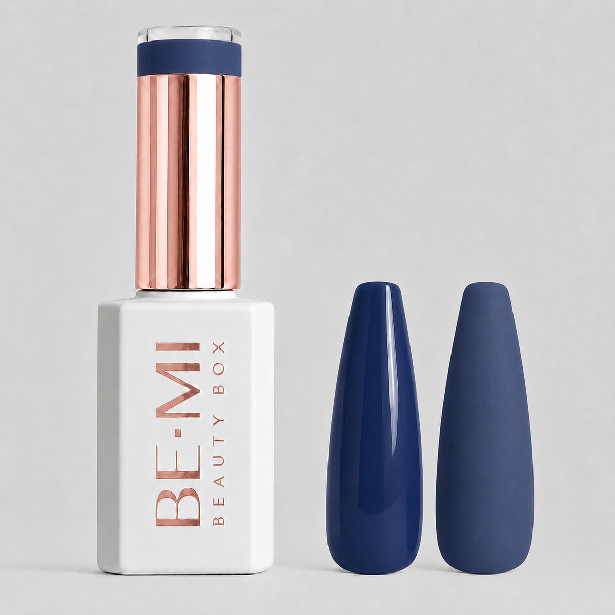 BEMI Creami F07 Gel Polish bottle and color swatch demonstrating full-coverage, self-leveling viscosity designed for professional, streak-free application.