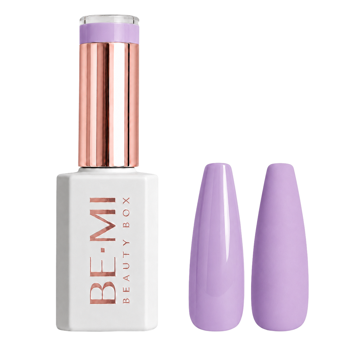 BEMI Creami O01 Gel Polish bottle and color swatch demonstrating full-coverage, self-leveling viscosity designed for professional, streak-free application.