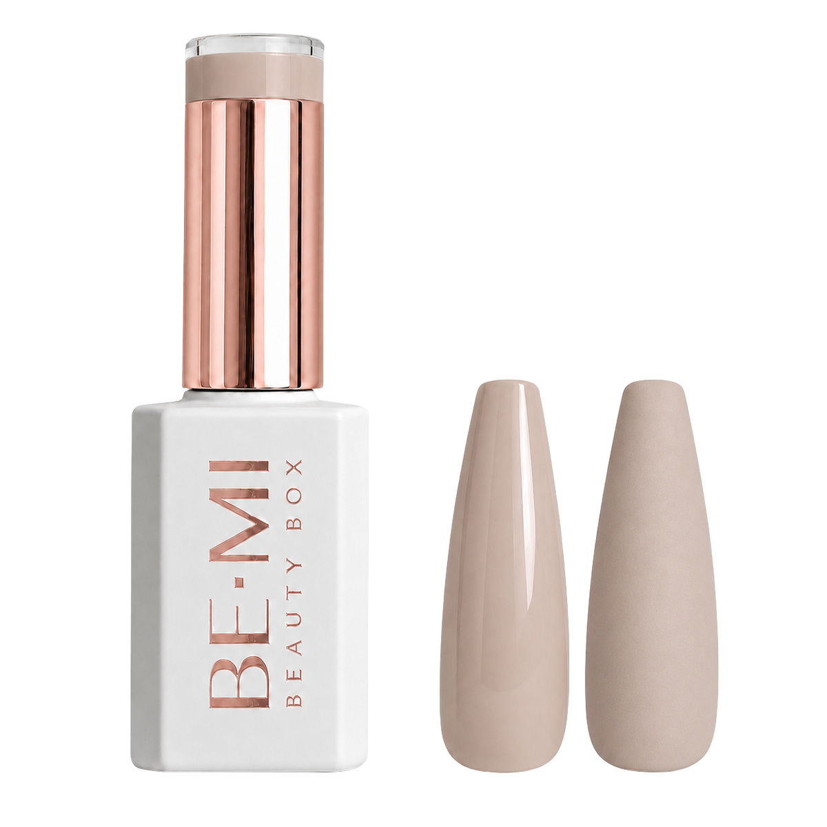 BEMI Creami O13 Gel Polish bottle and color swatch demonstrating full-coverage, self-leveling viscosity designed for professional, streak-free application.