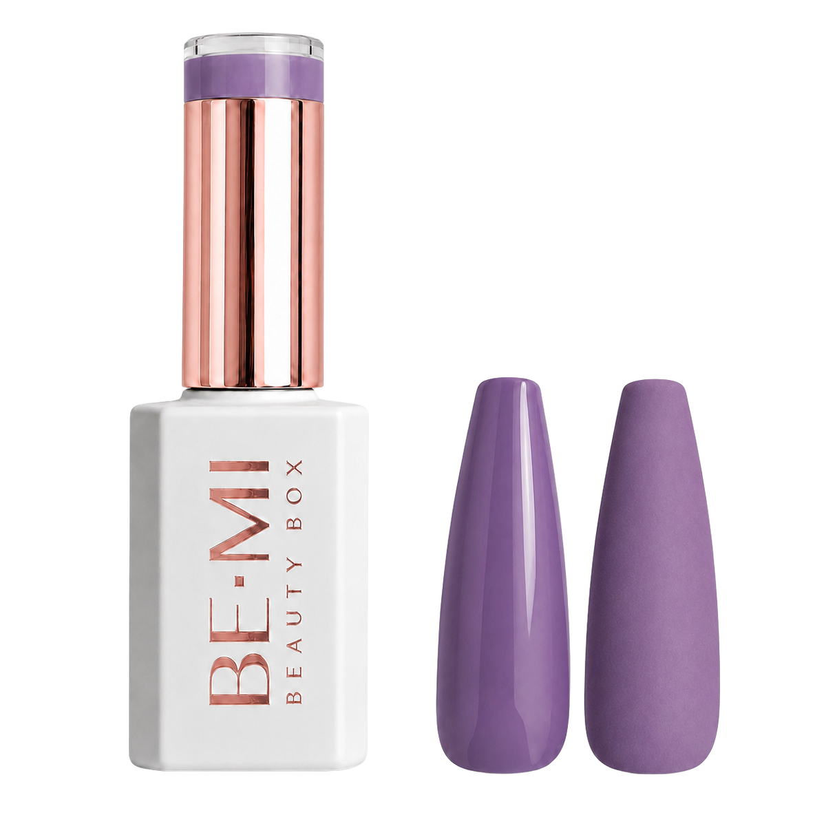 BEMI Creami O21 Gel Polish bottle and color swatch demonstrating full-coverage, self-leveling viscosity designed for professional, streak-free application.