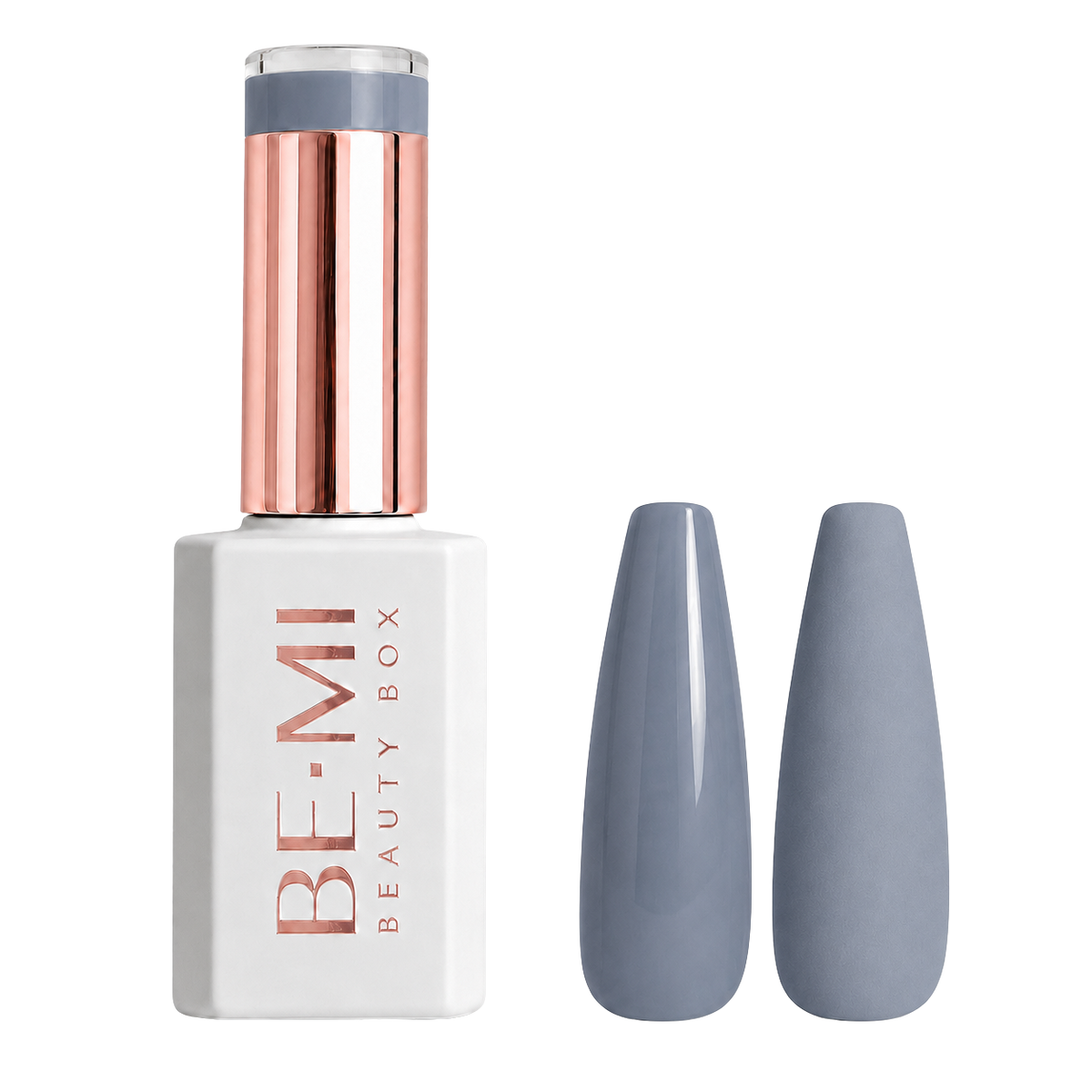 BEMI Creami P05 Gel Polish bottle and color swatch demonstrating full-coverage, self-leveling viscosity designed for professional, streak-free application.