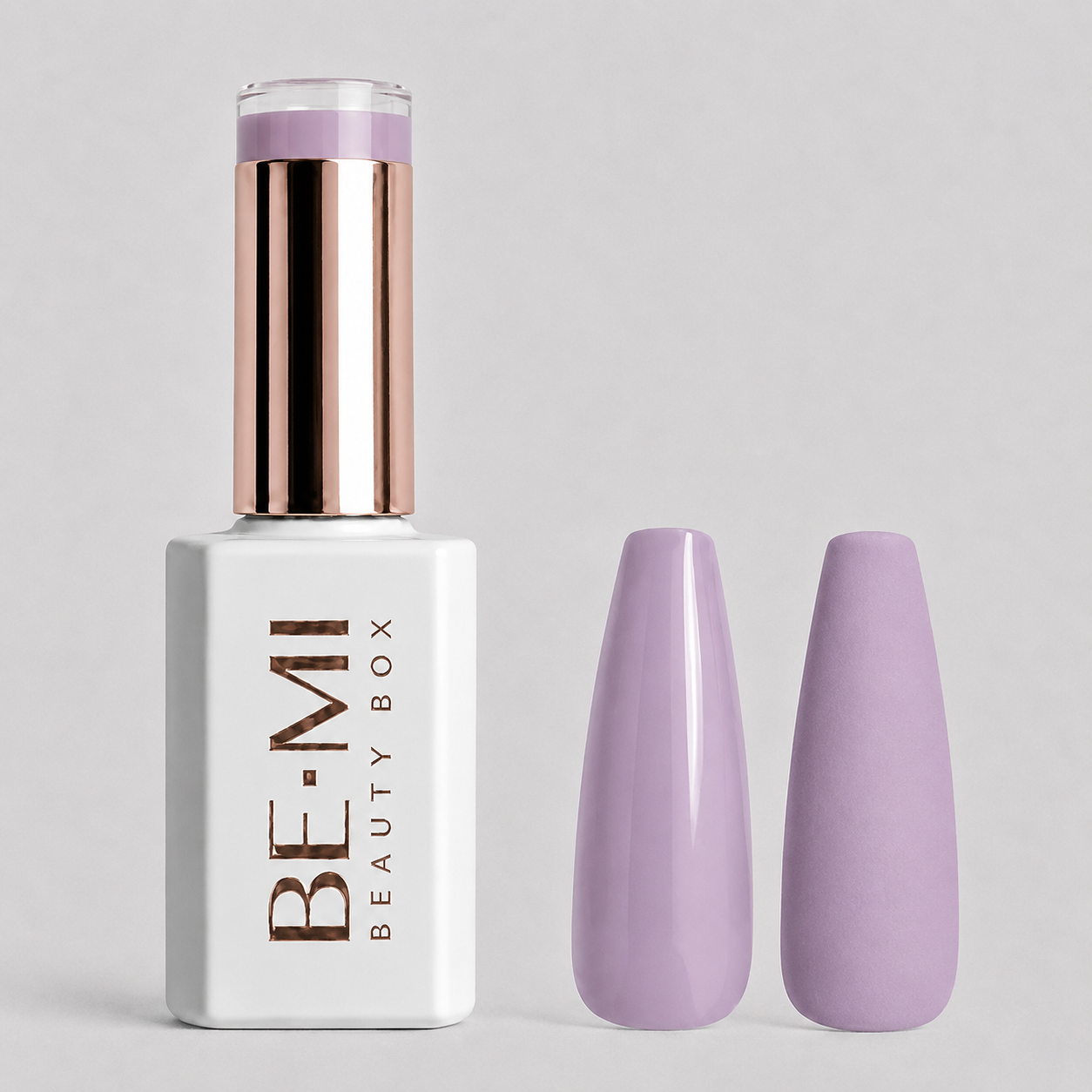 BEMI Creami O20 Gel Polish bottle and color swatch demonstrating full-coverage, self-leveling viscosity designed for professional, streak-free application.