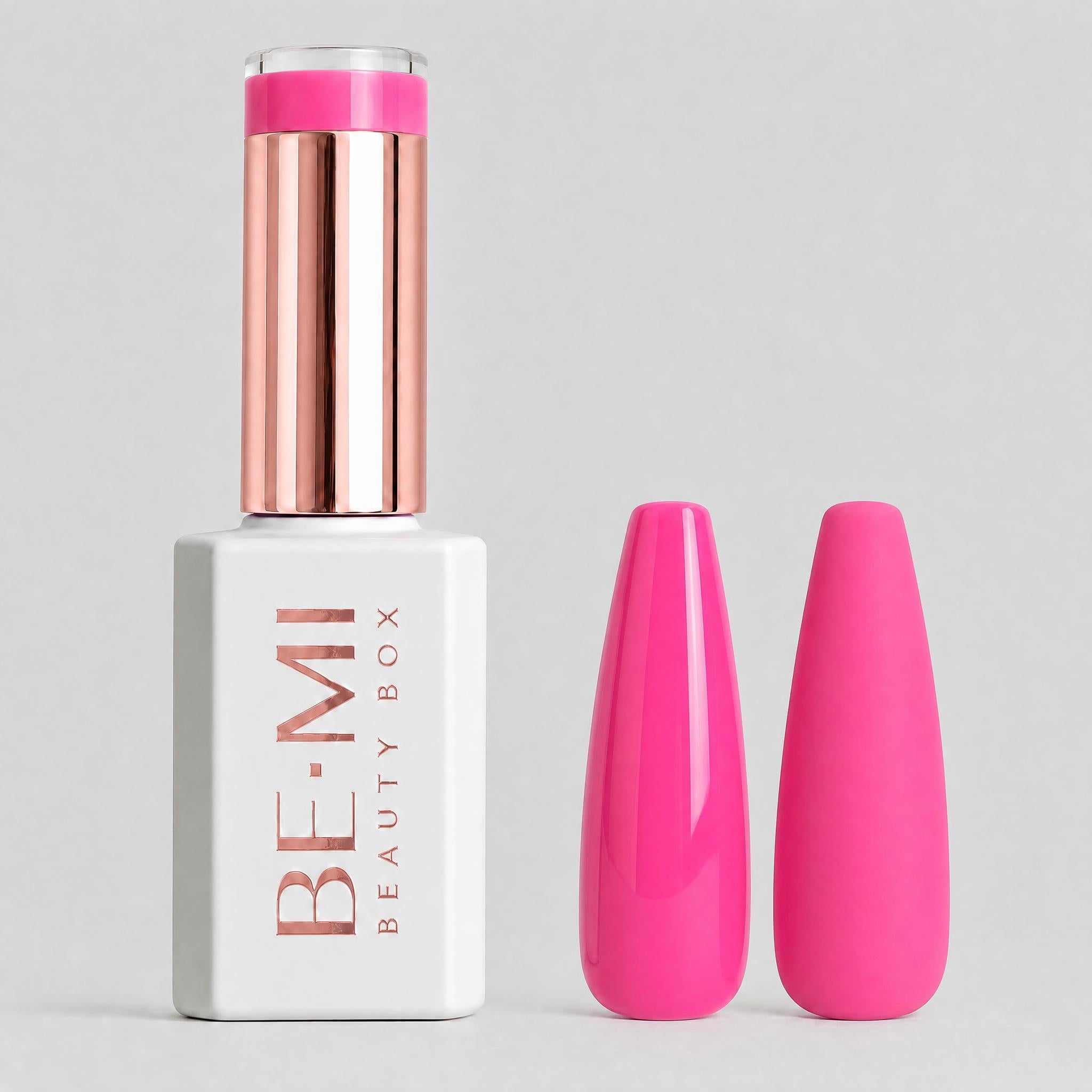 BEMI Creami SS01 - Dough You Love Me Gel Polish bottle and color swatch demonstrating full-coverage, self-leveling viscosity designed for professional, streak-free application.