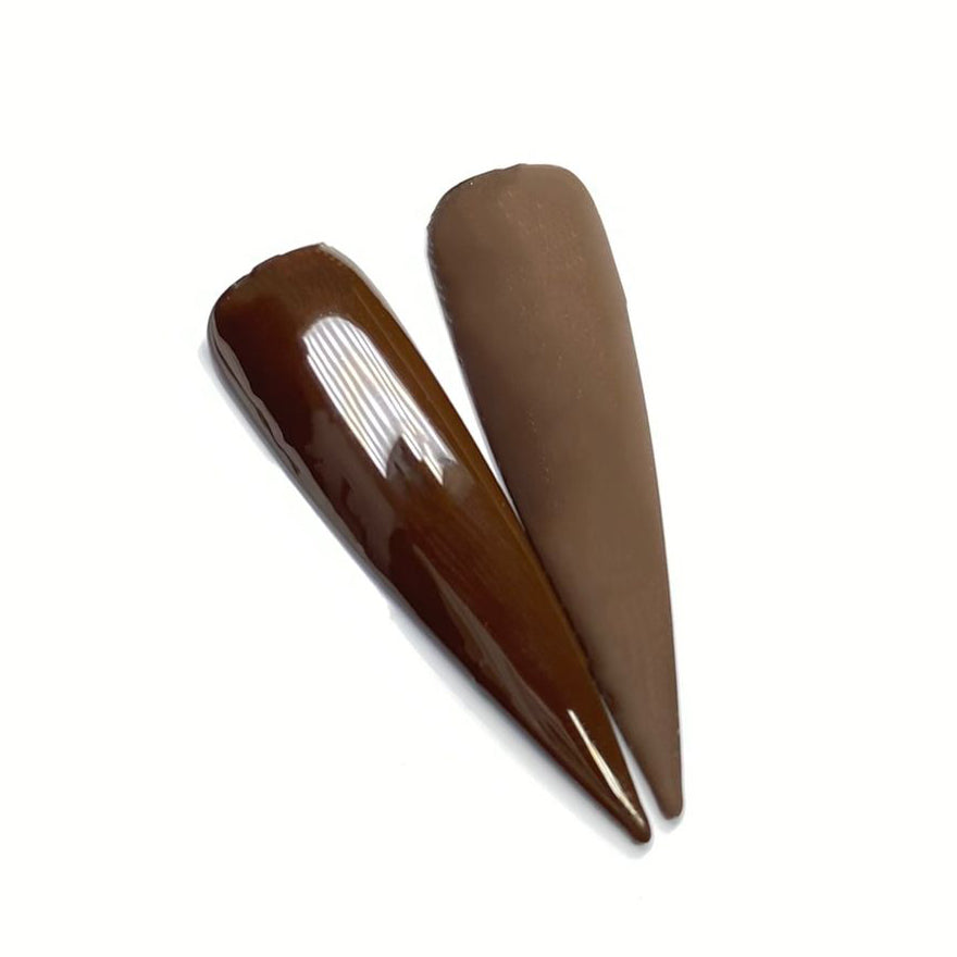 BEMI Creami F12 Gel Polish bottle and color swatch demonstrating full-coverage, self-leveling viscosity designed for professional, streak-free application.