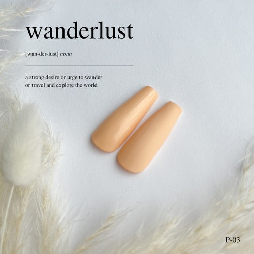 BEMI Creami P03 Gel Polish bottle and color swatch demonstrating full-coverage, self-leveling viscosity designed for professional, streak-free application.
