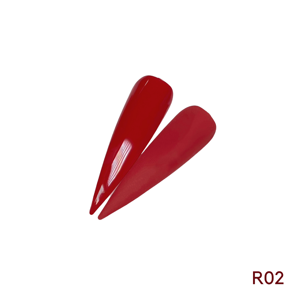 BEMI Creami R02 Gel Polish bottle and color swatch demonstrating full-coverage, self-leveling viscosity designed for professional, streak-free application.