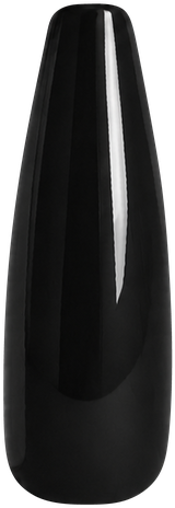 Blackout glossy nail swatch